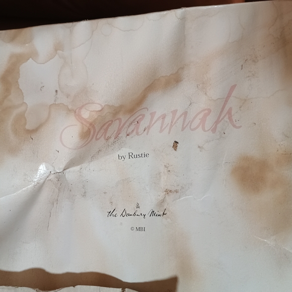 Porcelain Doll with Blonde Curls and Pink Dress - Picture 3 of 3